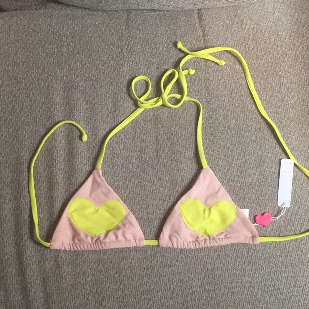 lolli bikini top hearts